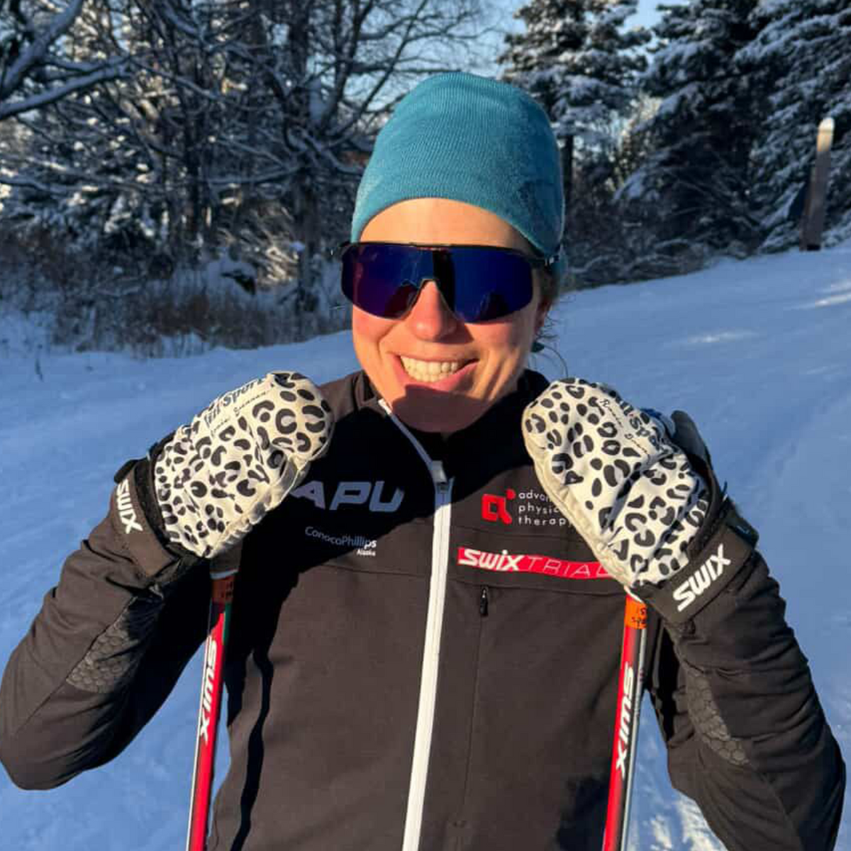 Celsius Race Mitt - Leopard Rosie Brennan - 0413-51